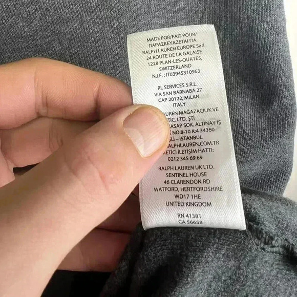 Polo Ralph Lauren Zip-Up Sweatshirt – Estate Rib – Gray  XXL - Picture 5 of 5